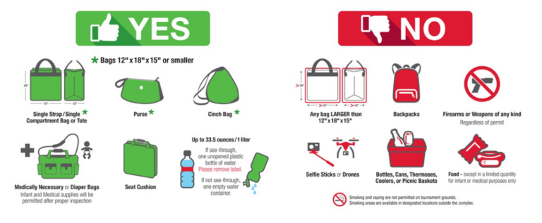 Bag Policy - Cincinnati Open