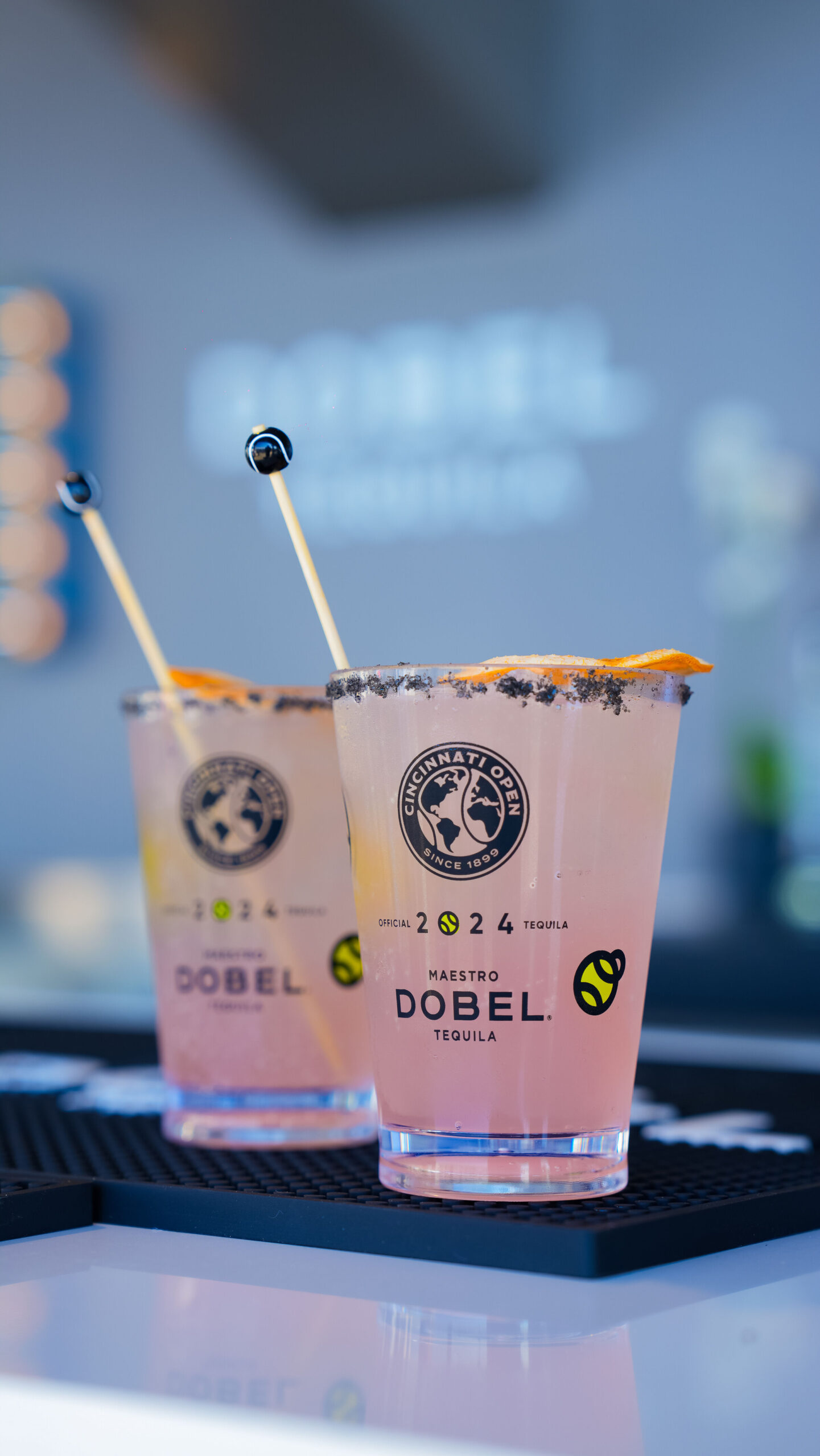 Two cocktails made with Dobel tequila.