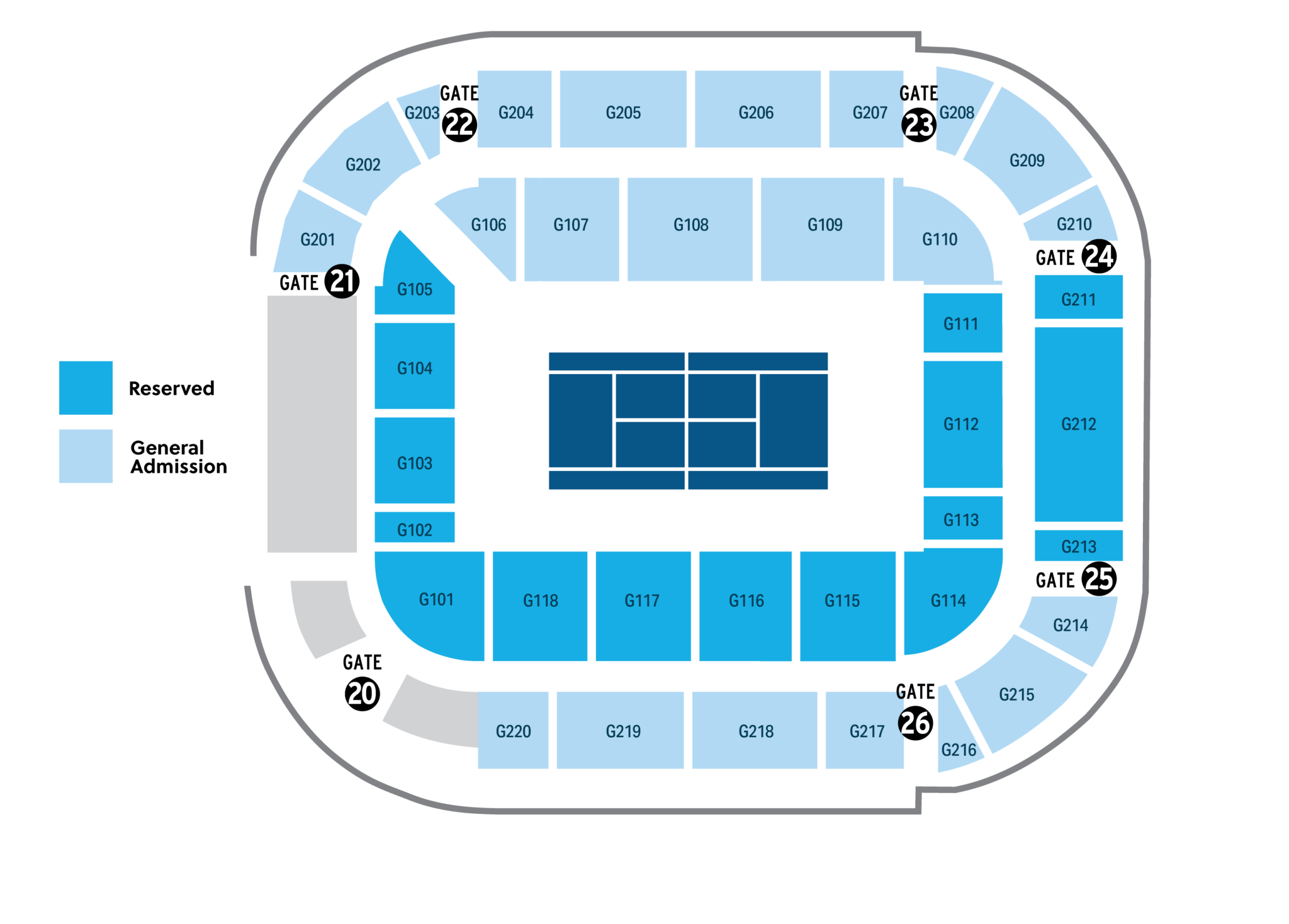 Maps and Seat Views - Cincinnati Open