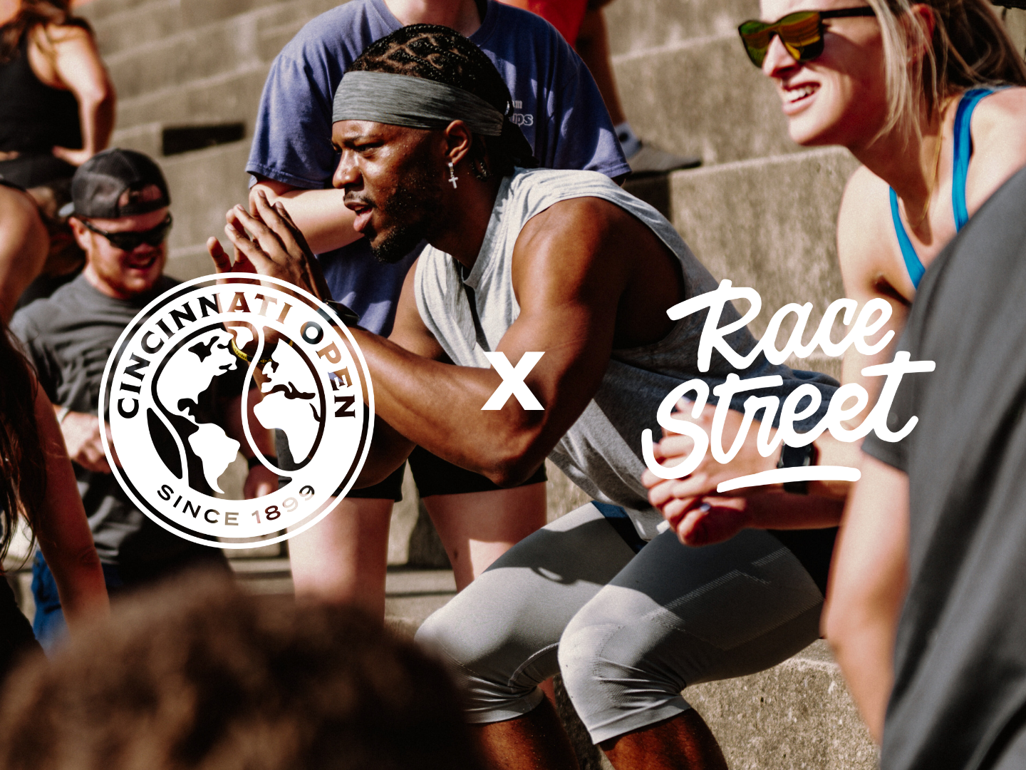 Race Street Athletics and Cincinnati Open logos