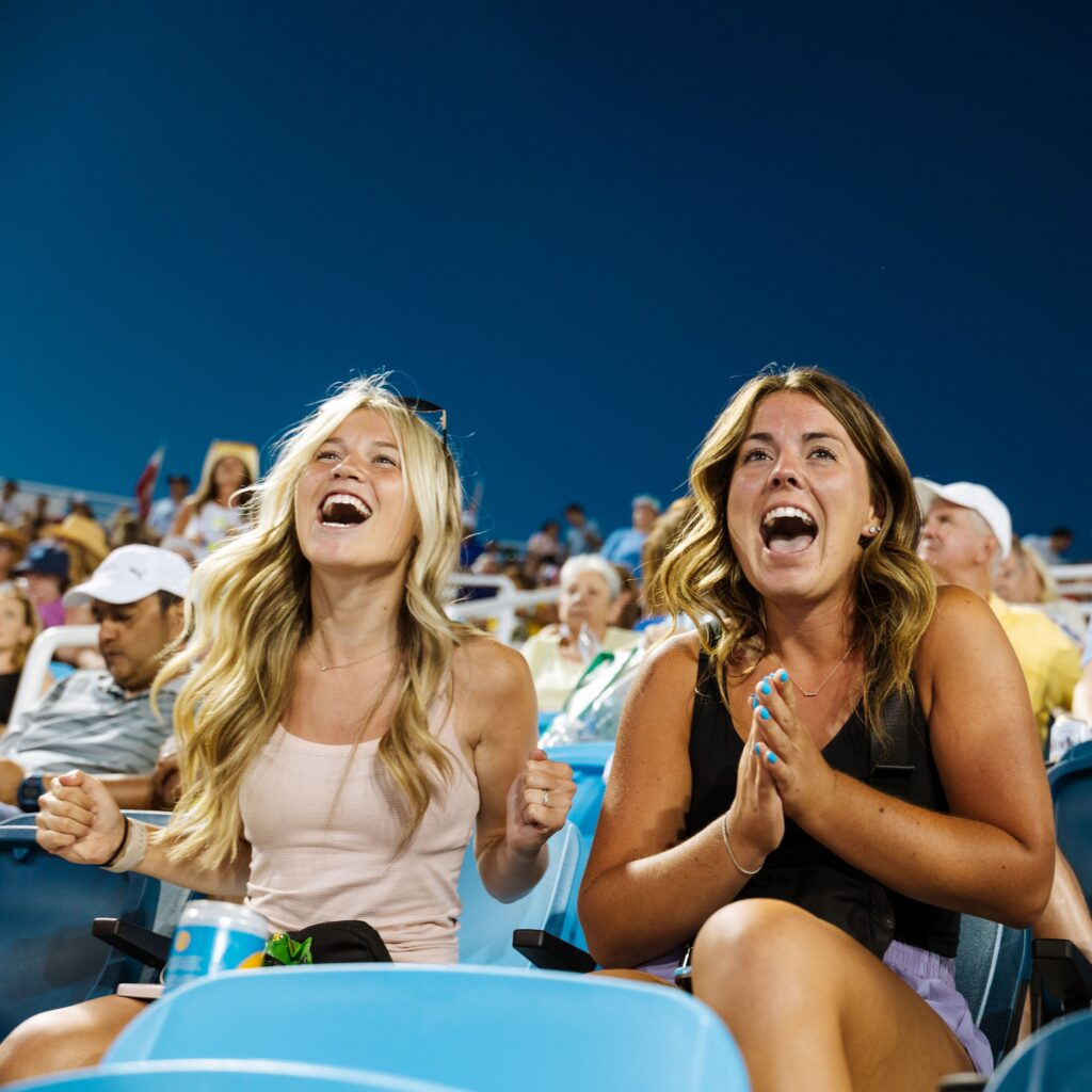 Fans cheering