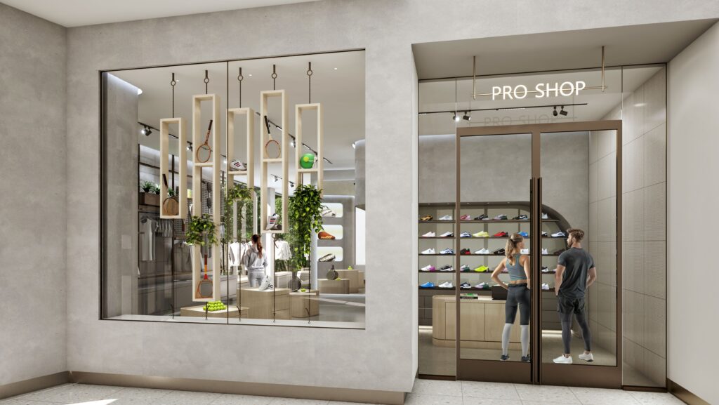 A pro shop rendering for 2025