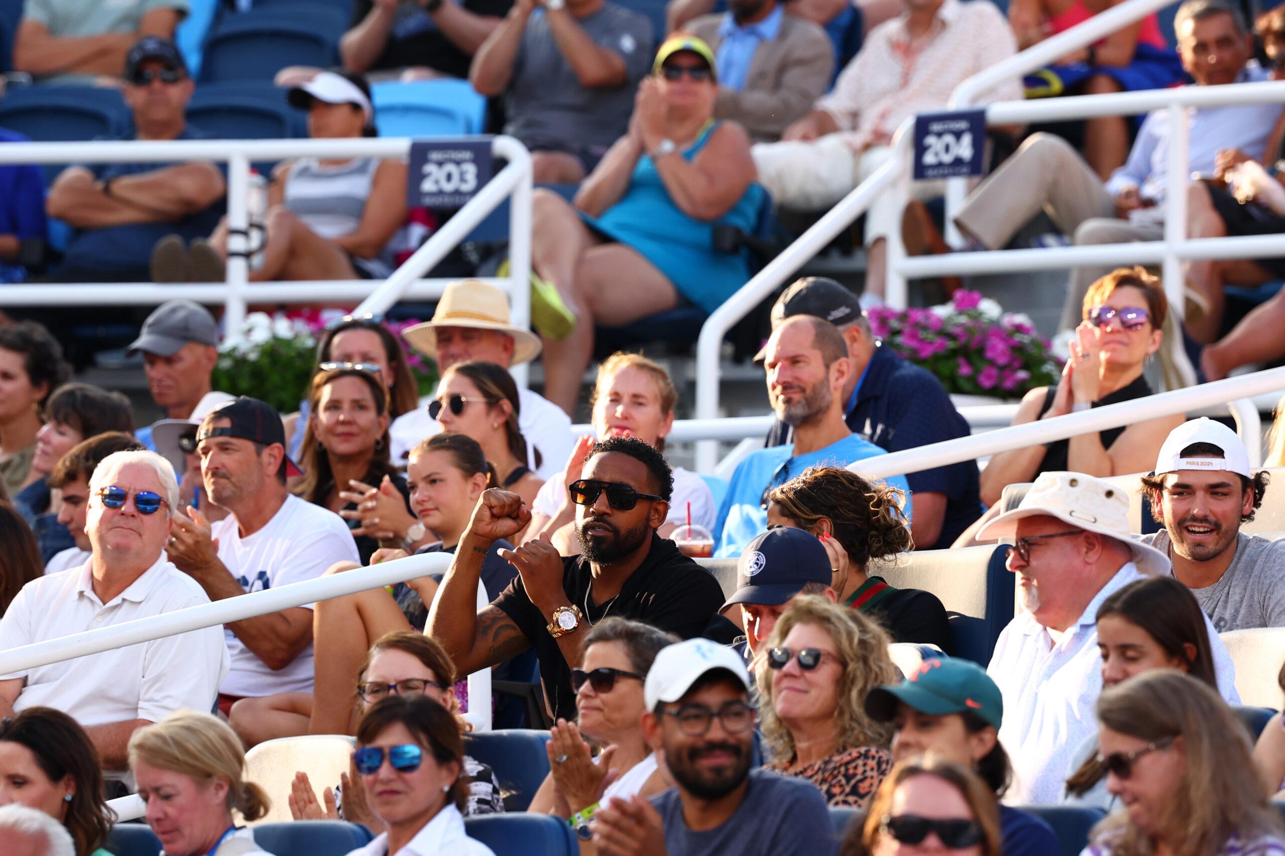 Crowd in stands