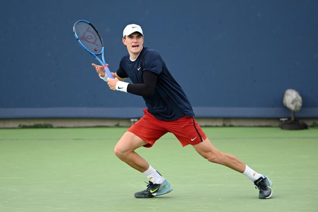 man playing tennis