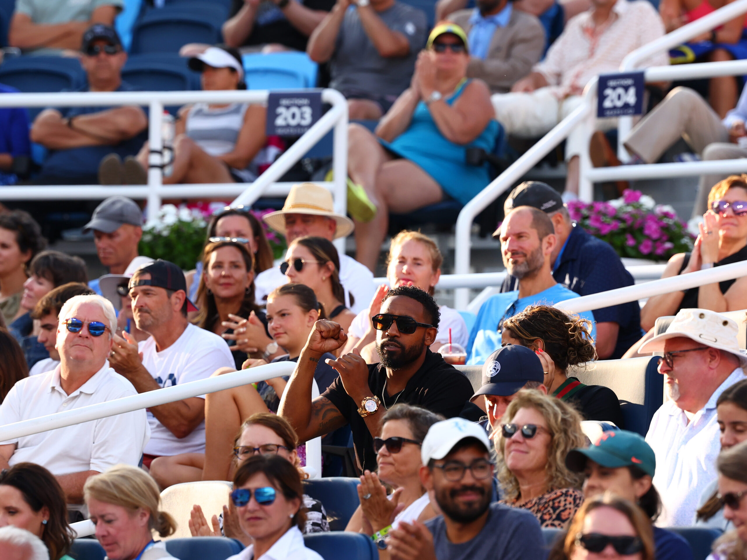 Crowd in stands