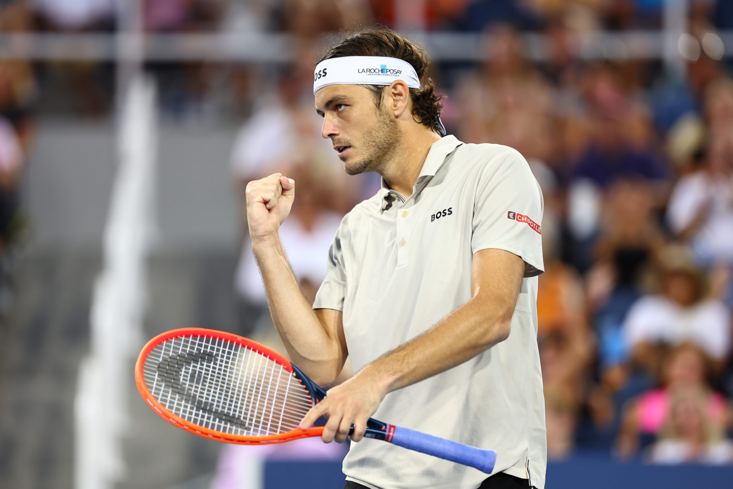 Taylor Fritz pumps his fist