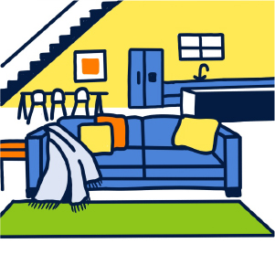 couch at home