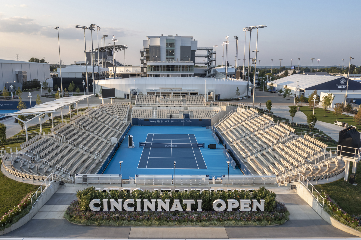 aerial view of stadium