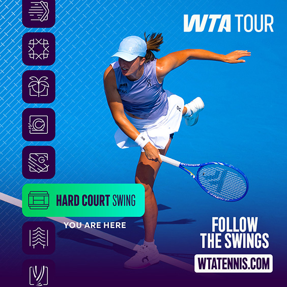 WTA Tour asks you to follow the swings and view current tours